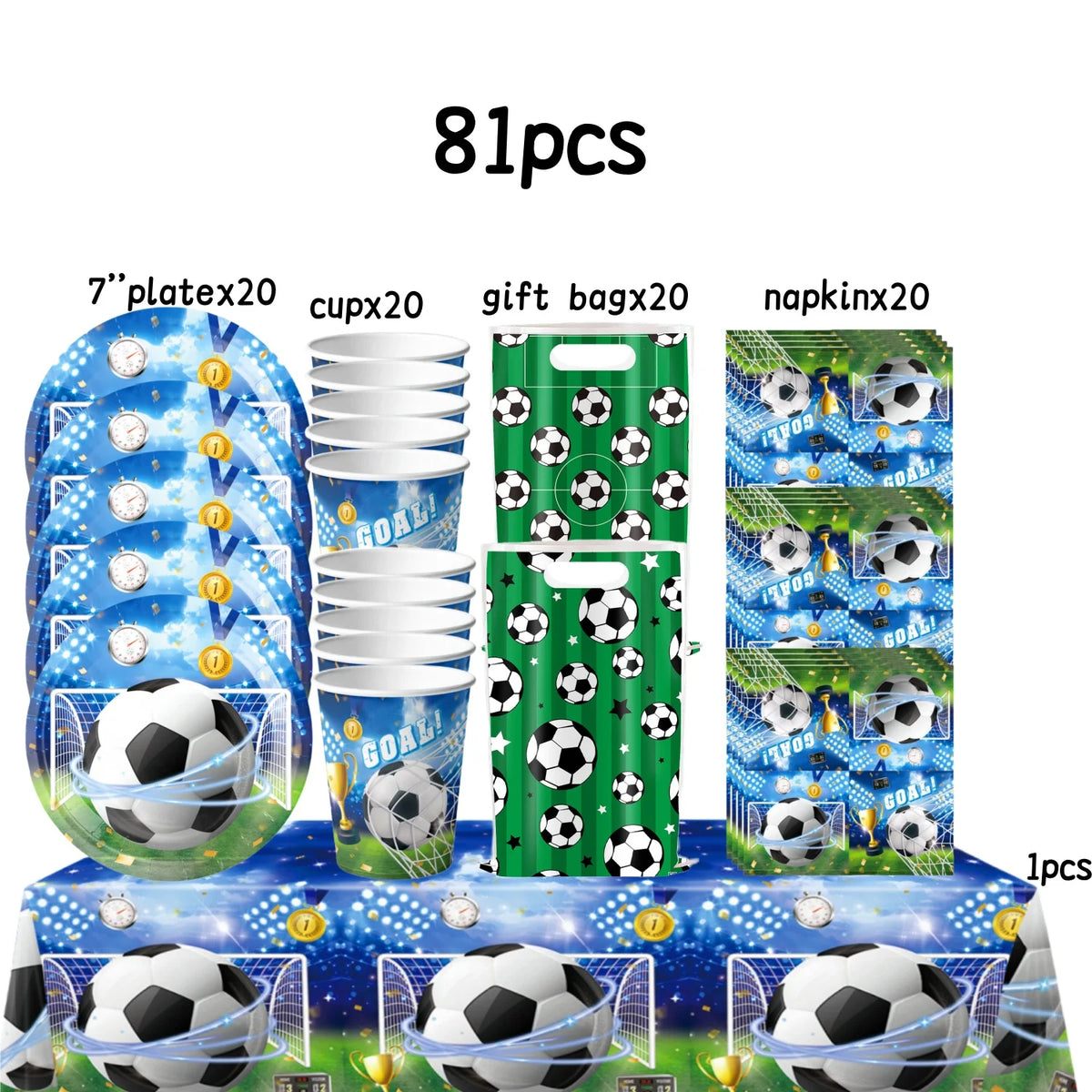 Soccer Birthday Party Decoration Kit