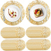 Gold Foil Disposable Placemats for Parties & Events
