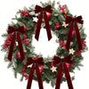 Red Velvet Christmas Tree Bows (10-Pack)