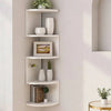 Corner Floating Wooden Wall Shelves for Home Decor