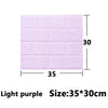 Light purple 3D foam wall panel measuring 35 by 30 centimeters.
