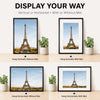 Display frames showing the Eiffel Tower in various orientations and with or without a mat.