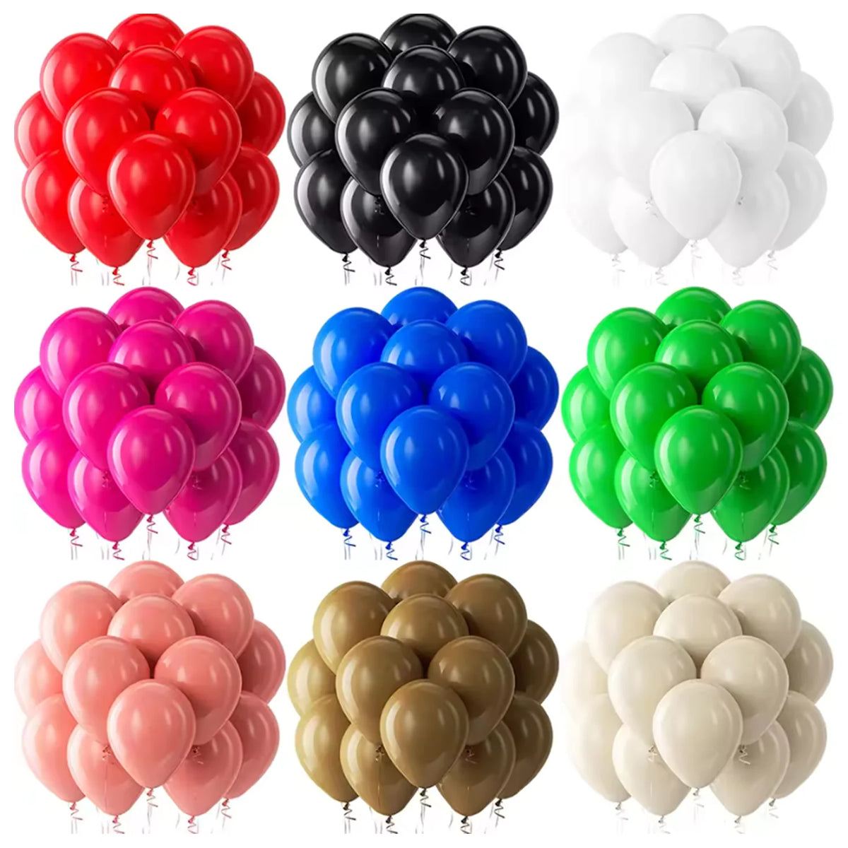 Classic Latex Party Balloons in Assorted Colors