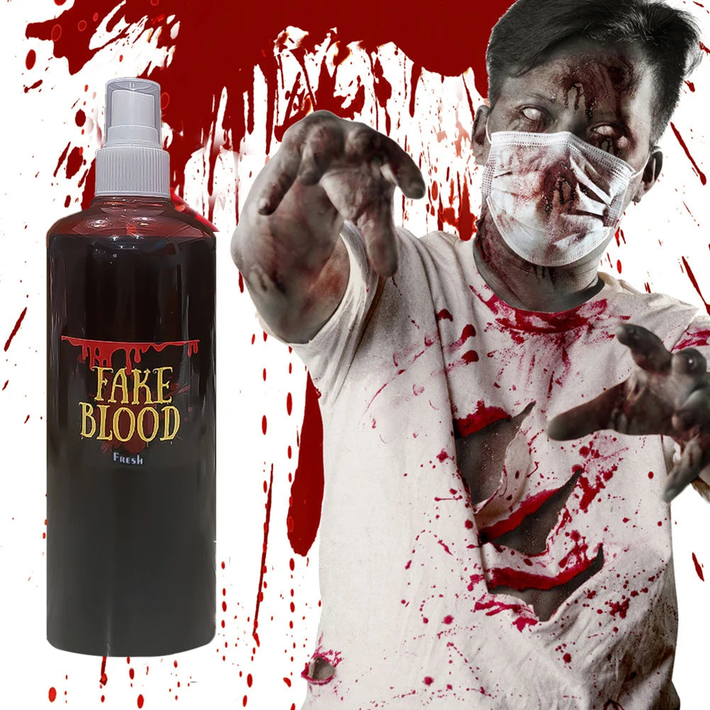 Realistic Fake Blood with Spray Head for Halloween Cosplay