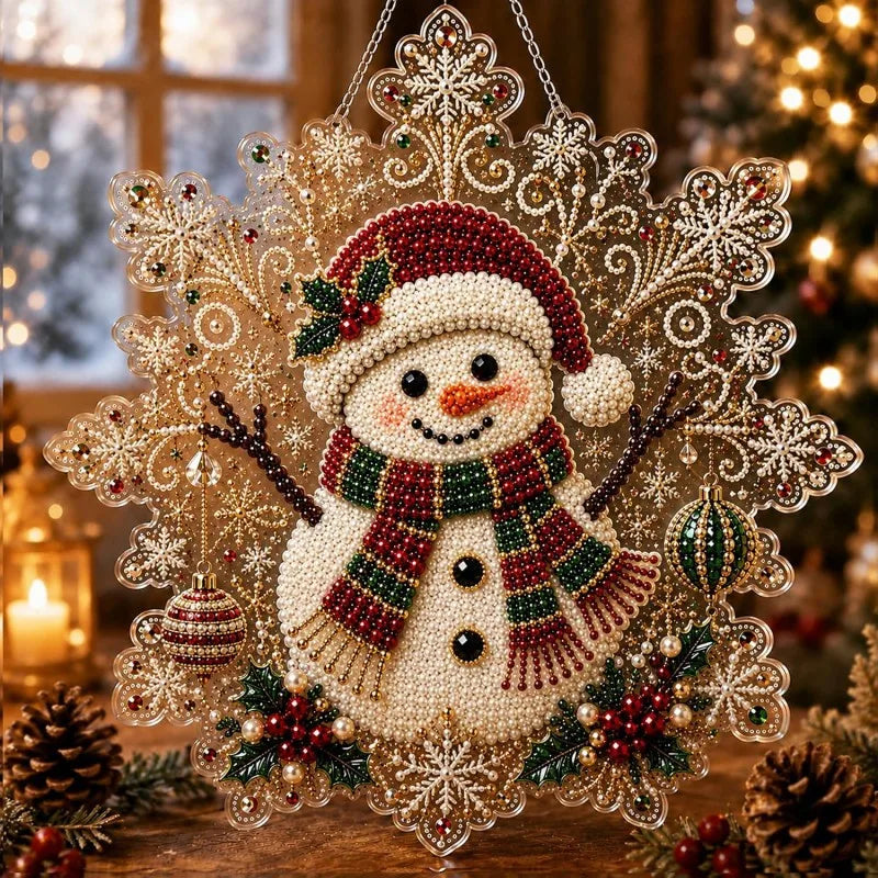 Santa Claus Pearl Diamond Painting Kit – Festive DIY Craft for Adults