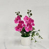 Artificial Butterfly Orchid Bouquet – 9 Silk Blooms for Home & Event Decor
