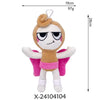 A light brown plush toy with a fluffy head, pink accents, and white legs, shown against a white background.