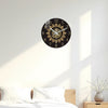 Geometric Line Modern Wall Clock – Silent Quartz, Gold Accents