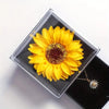 Sunflower Pendant Necklace with Gift Box
