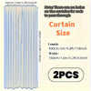 A vertical light blue tulle backdrop curtain measuring 300cm long and 160cm wide, sold as a set of two pieces.
