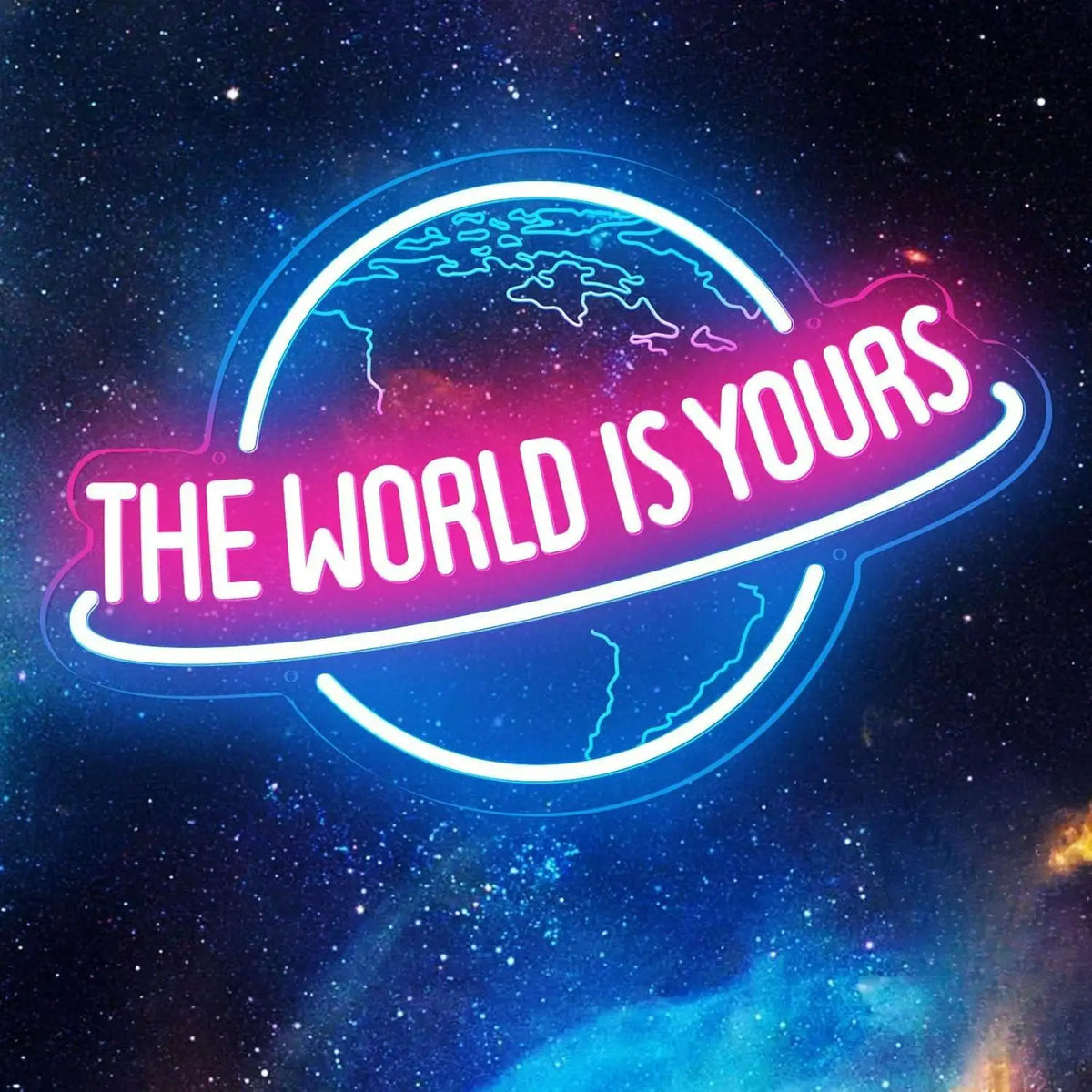The World Is Yours LED Neon Sign for Wall Decor