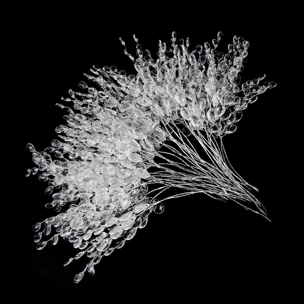 Acrylic Crystal Water Droplet Hairpins for Weddings & Events