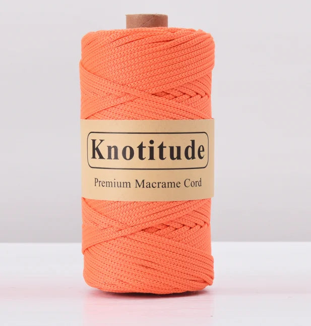 4mm Polyester Macrame Cord - 300g Spool for Knitting & DIY Crafts