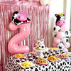 40-Inch Cowboy Cow Number Foil Balloon Set