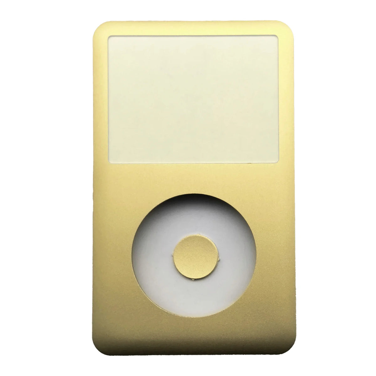 A replacement kit for the front faceplate and clickwheel of an iPod Classic.