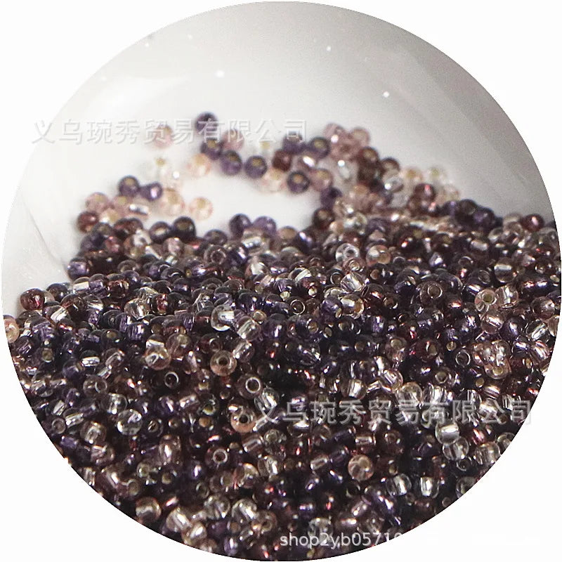 Silver Rice Glass Beads for Jewelry Making