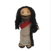 A plush doll set depicting Jesus and Mary with dark hair and facial features.