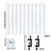 Supports pour arches de ballons en acrylique transparent et fixations noires pour décorations