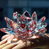 Crystal Lotus Flower Feng Shui Decorative Ornament
