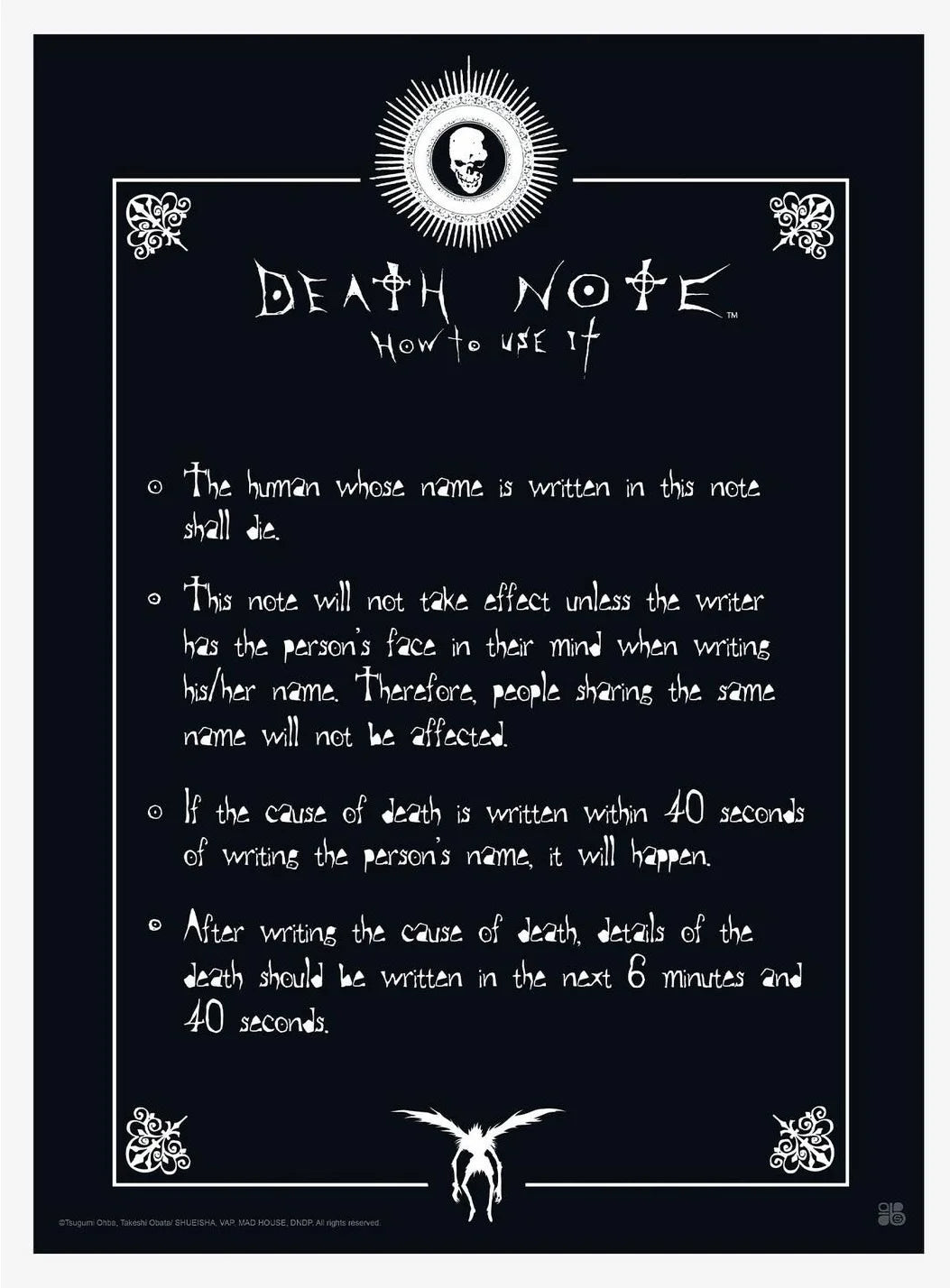 Death Note Anime Canvas Wall Art - Yagami Light Poster