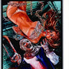 A poster featuring a menacing clown character in a dark, horror-themed design.
