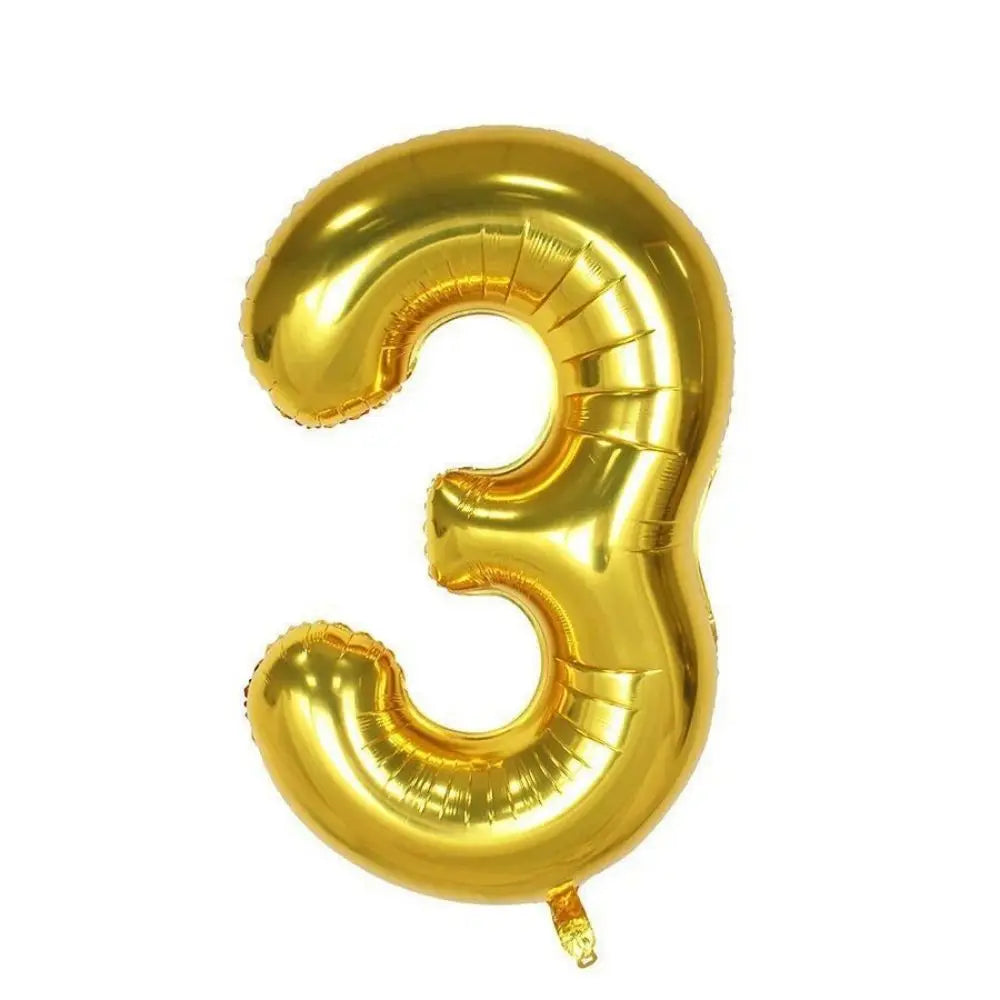 Large Red Number Foil Balloon for Birthday and Anniversary Decor