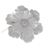 White layered resin floral wall decor featuring multiple large, soft petals.