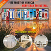 Vintage aluminum metal wall art sign with the phrase FOLLOW THAT DREAM displayed outdoors
