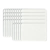 A stack of clear acrylic fridge magnets with flexible magnetic backing.
