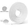 Roll of white self-adhesive EVA wall trim strips for waterproof peel and stick molding