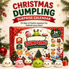 Christmas dumpling surprise calendar box featuring 24 days of festive squishy fun and cute food-themed items