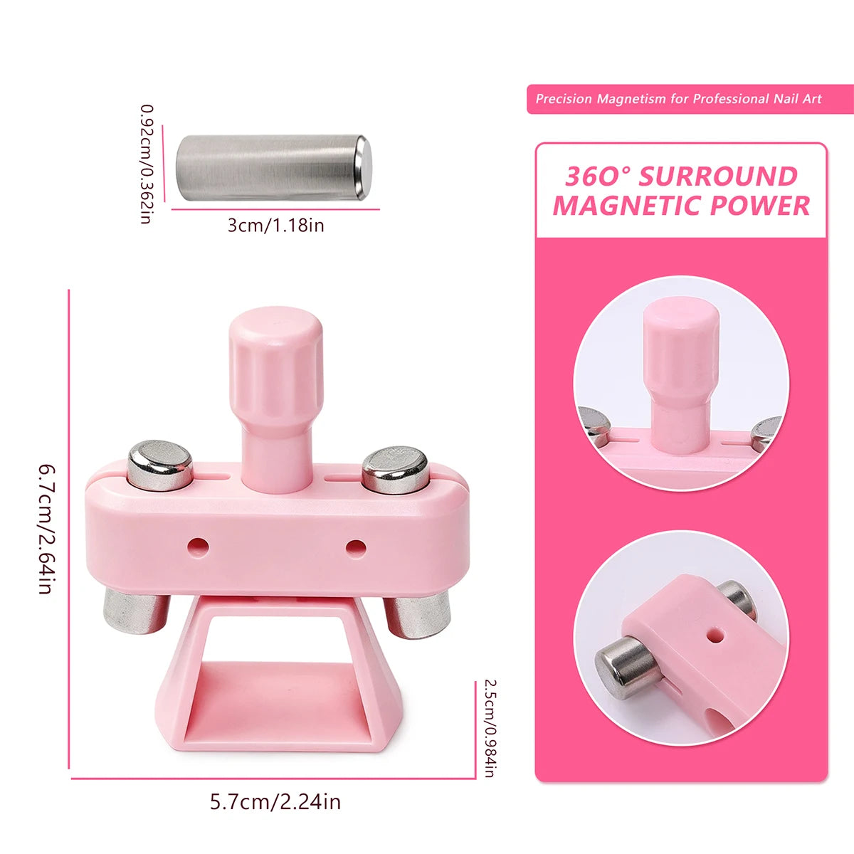 Rotating Gyro Cat Eye Nail Magnet Tool