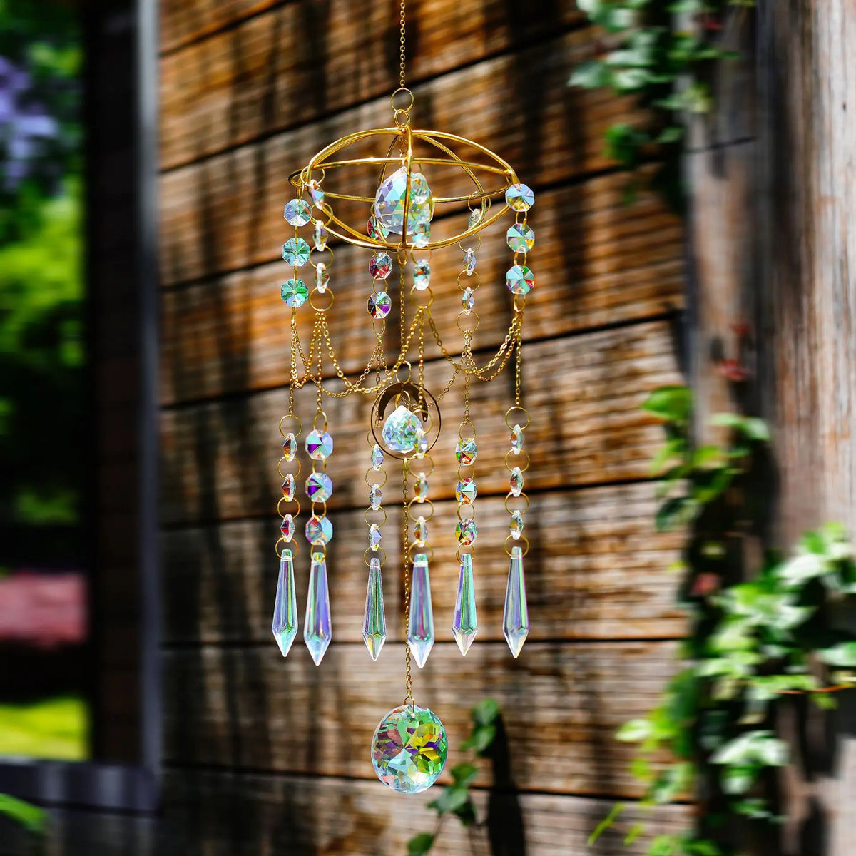 Crystal Prism Wind Chime Garland