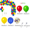 A set of 52 balloons, including various colors and sizes, for creating a balloon garland arch.