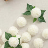 White Dahlia Artificial Flowers with Stems – 25-Piece Set for Wedding & Event Decor