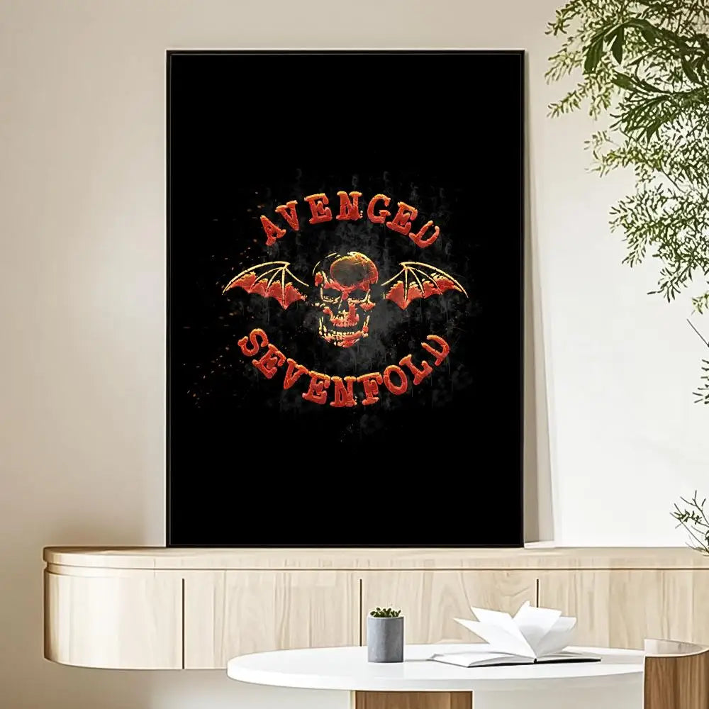 Avenged Sevenfold Band Art Canvas Poster - Eco-Friendly Waterproof Wall Decor
