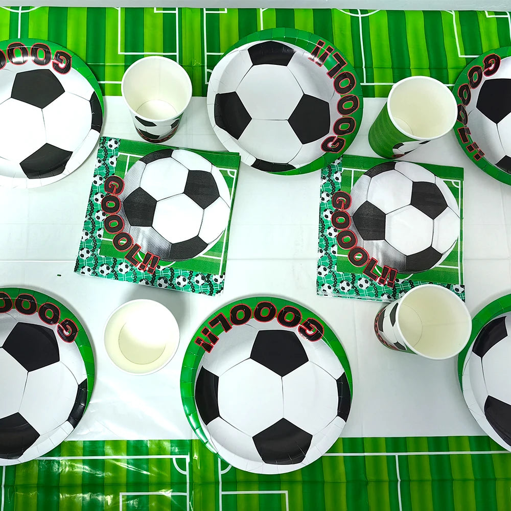 Soccer Party Disposable Tableware Set