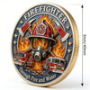 Firefighter 3D Gold-Plated Challenge Coin | Commemorative Hero Tribute Coin