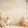 Elegant Satin Backdrop Curtain for Weddings and Events