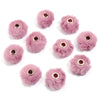 Collection de perles en peluche roses pour la fabrication de bijoux DIY