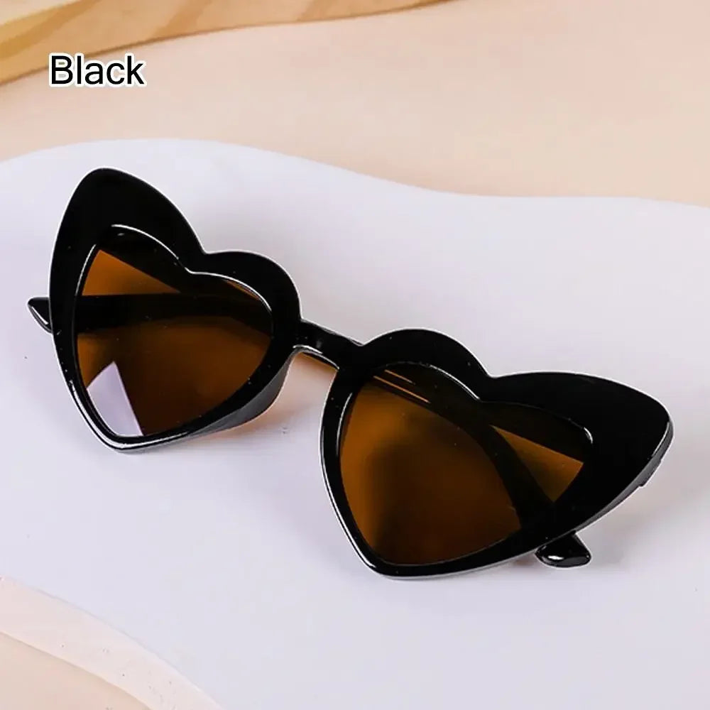 Kids Heart-Shaped Sunglasses with UV400 Protection