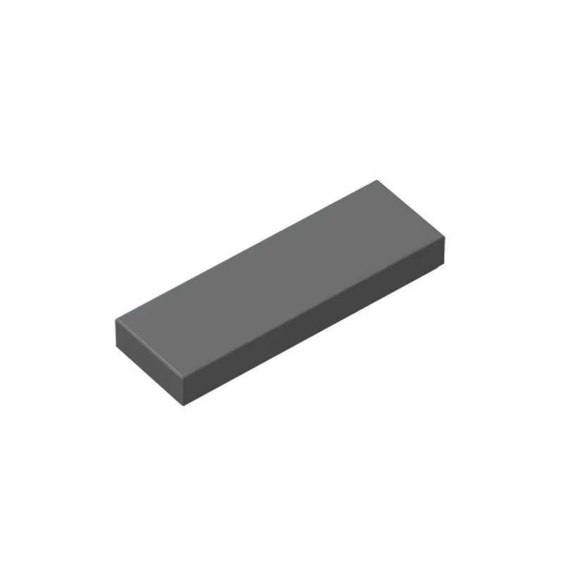 A smooth building brick, compatible with 1x3 tiles.
