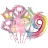 Purple Mermaid Birthday Party Supplies Kit for Girls