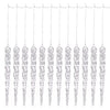 Acrylic Icicle Christmas Tree Ornaments (Set of 12)