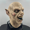 A realistic demon latex mask featuring wrinkled skin, sharp teeth, and an elf-like facial structure.