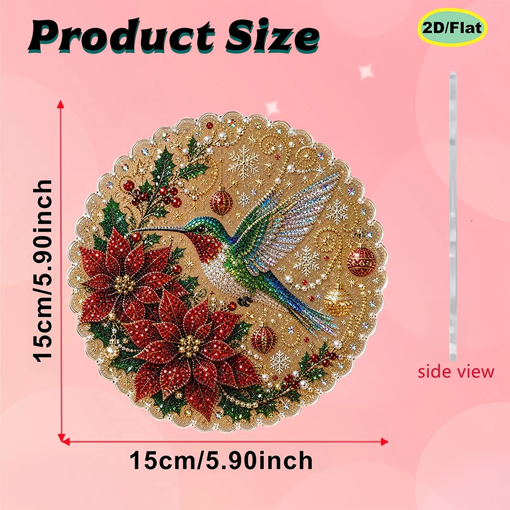 Pearl Diamond Painting Christmas Ornament Craft Kit