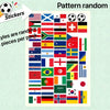 World Flags Decorative Sticker Pack – 4 Sets of 200