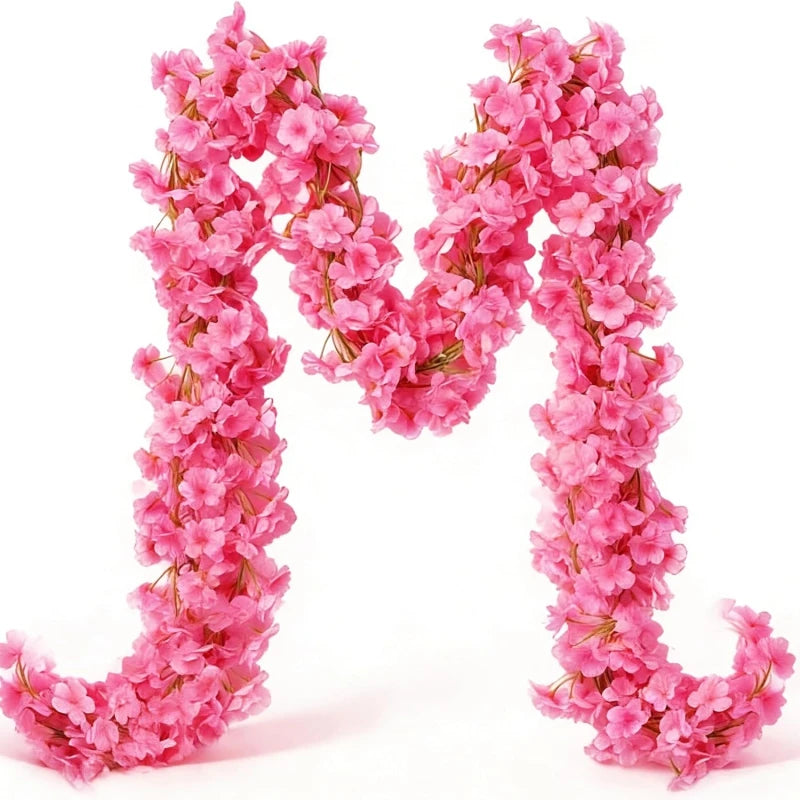 Artificial Sakura Flower Vine for Wedding and Party Decoration