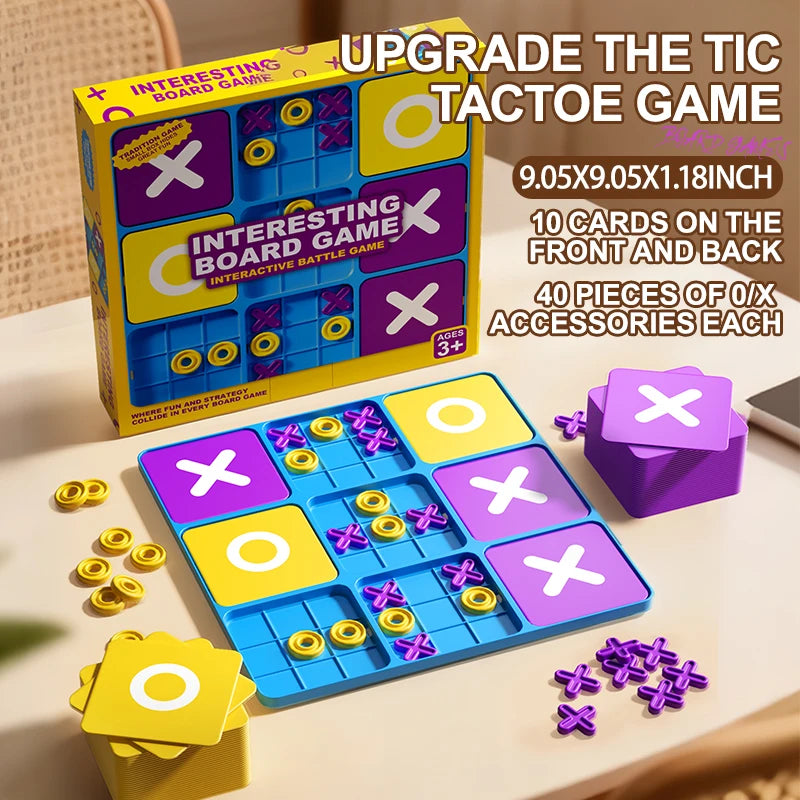 Classic Tic Tac Toe Board Game for Family Fun