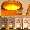 Petal shaped decorative candle warmer lamp with adjustable timer and brightness settings
